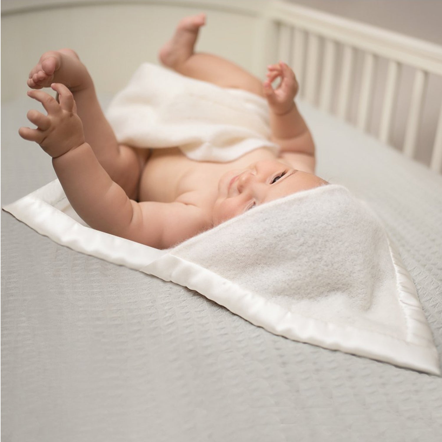 Plain Hooded Cashmere Baby Blanket