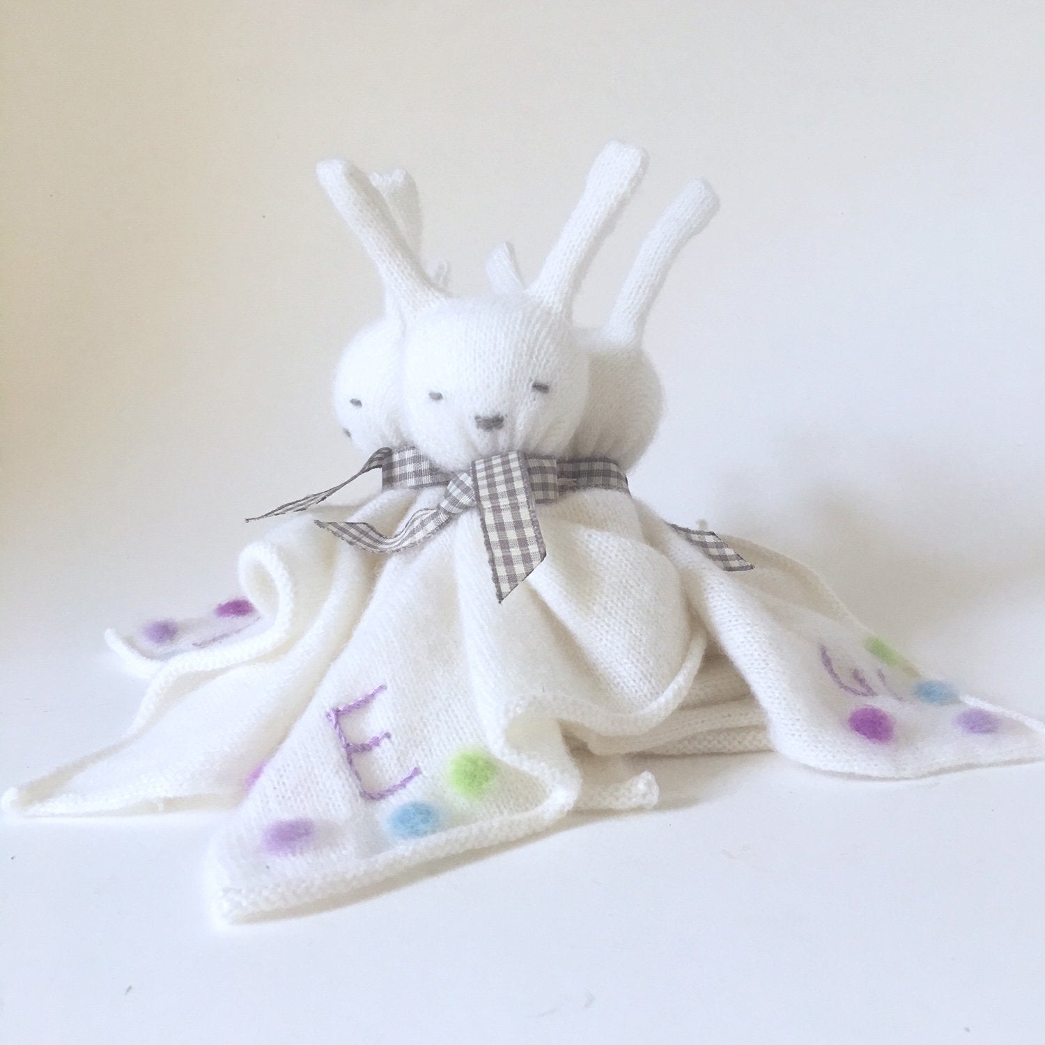 cashmere bunny rabbit baby comforters